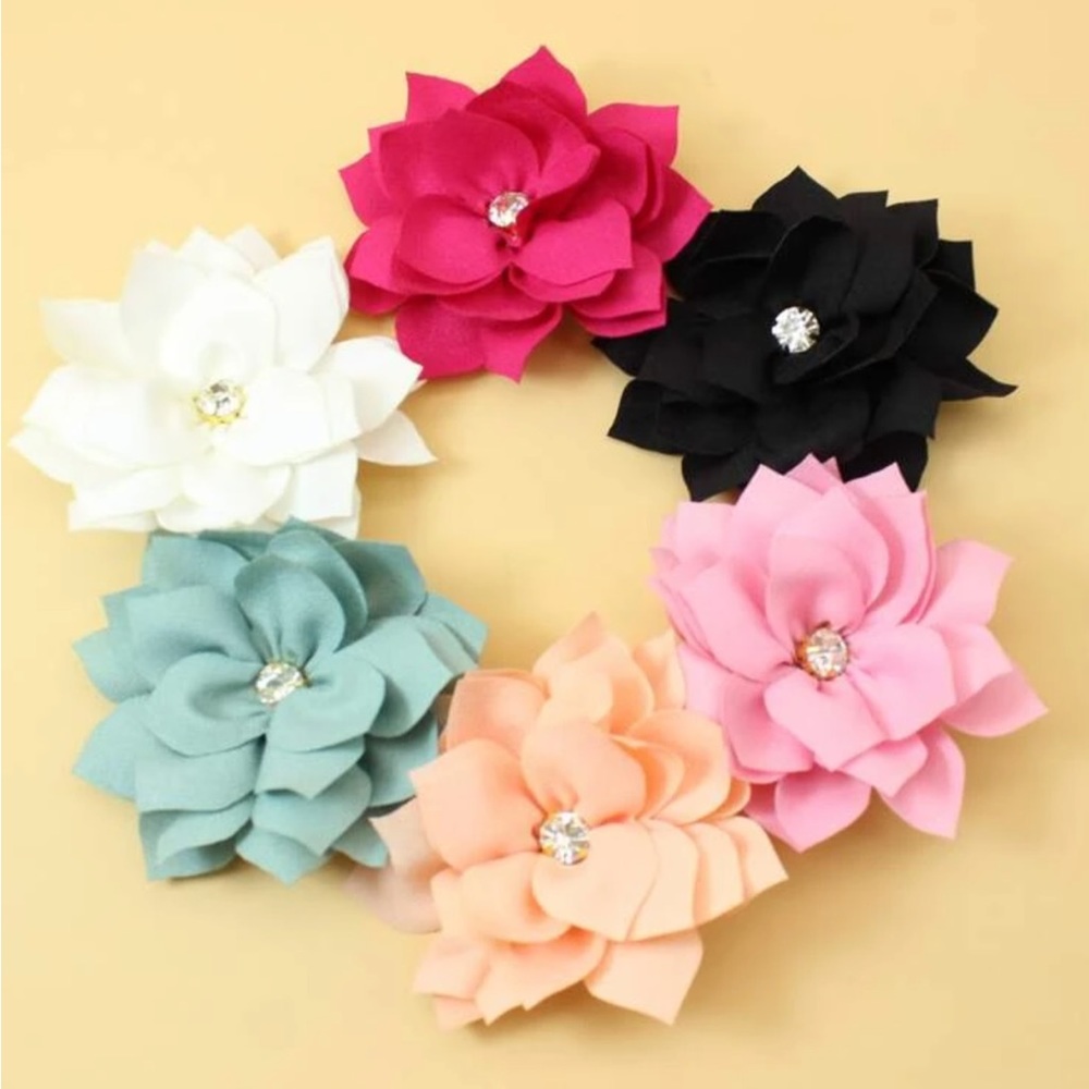 Girl’s floral flower hair clip (Set of 6)